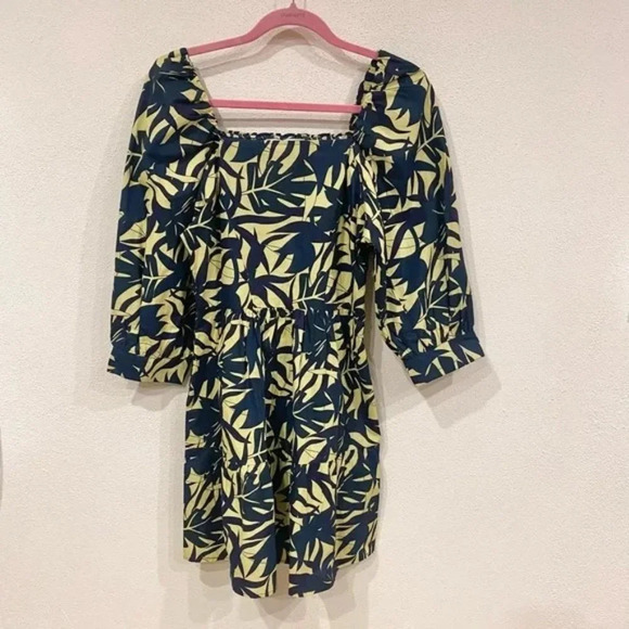 Ba&sh Winny Organic Cotton Printed Short Mini Dress Size Small EUC - Picture 2 of 4